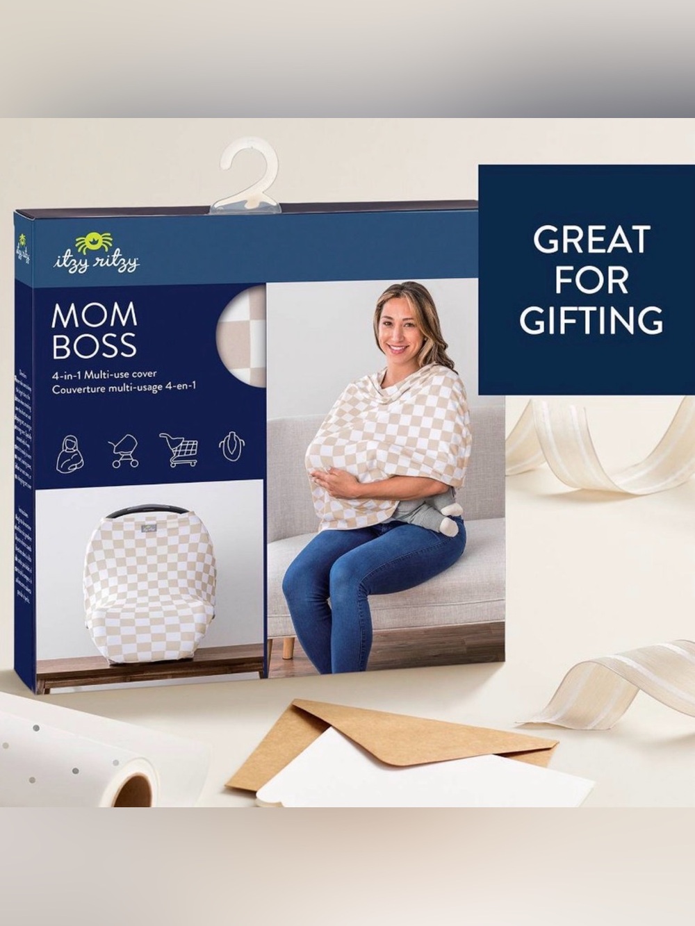 ITZY RITZY MOM BOSS MULTI-USE COVER -NEW